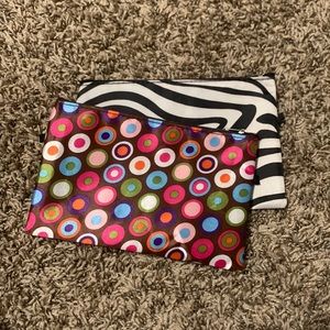 two zipper pouch bundle